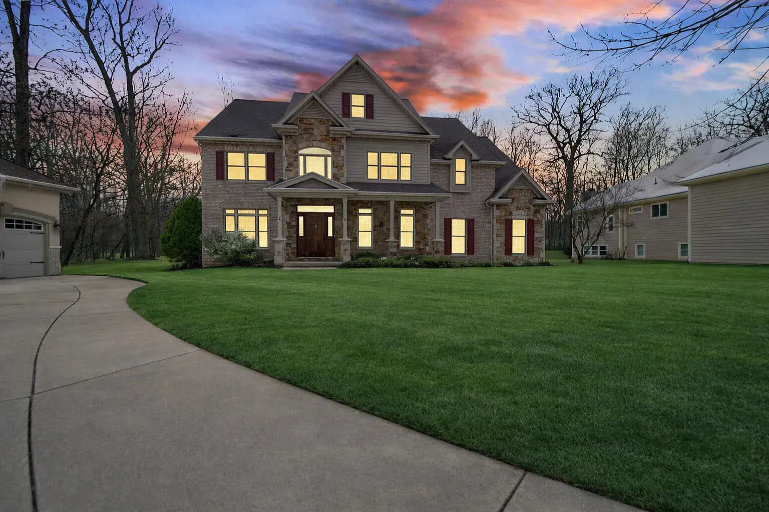 residential neighborhood in Merrillville, Indiana